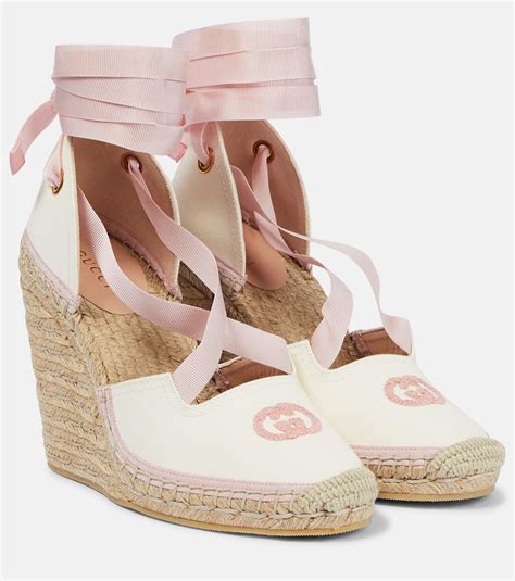 gucci espadrilles white|gucci espadrilles wedges.